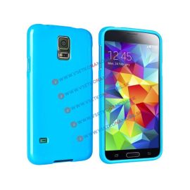 zadný kryt Samsung - Silikónový obal Samsung Galaxy S5 modrý JELLY