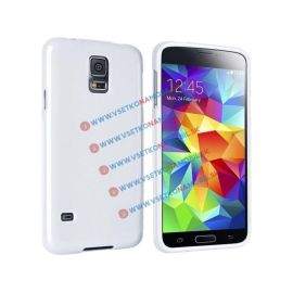 zadný kryt Samsung - Silikónový obal Samsung Galaxy S5 biely JELLY