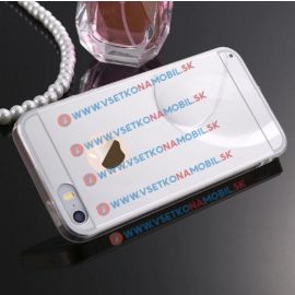 zadný kryt Kryty na mobil - Zrkadlový silikónový obal iPhone 4 / 4S strieborný