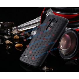 LG - Tvrdený gumený obal pre LG G3 čierny (black)