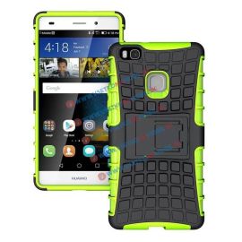 zadný kryt Huawei P9 Lite - STAND Extra odolný obal Huawei P9 lite zelený