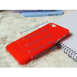 iPhone 5 / iPhone 5S / SE - Plastový obal iPhone 5 / 5S / SE červený