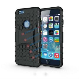 zadný kryt iPhone 6 / iPhone 6S - STAND Extra odolný obal Apple iPhone 6 / 6S čierny