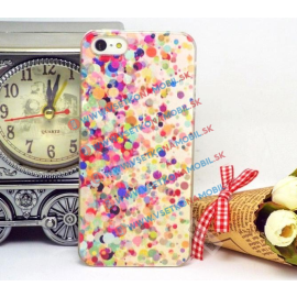 Apple - Plastový obal iPhone 5 / 5S / SE DOTS