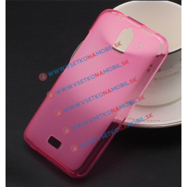Kryty na mobil - Silikónový obal Huawei Y360 ružový
