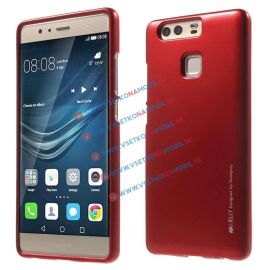 zadný kryt Huawei P9 Plus - MERCURY I-JELLY TPU Obal Huawei P9 Plus červený