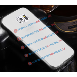 zadný kryt Kryty na mobil - Silikónový obal Samsung Galaxy S6 Edge Plus biely