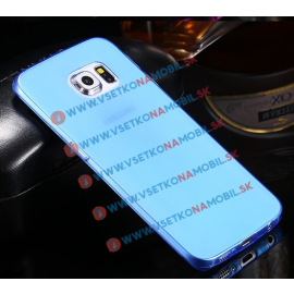 zadný kryt Kryty na mobil - Silikónový obal Samsung Galaxy S6 Edge Plus modrý