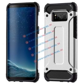 zadný kryt Samsung Galaxy S8 - TOUGH Extra odolný obal Samsung Galaxy S8 strieborný