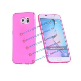 zadný kryt Kryty na mobil - Silikónový obal Samsung Galaxy S6 ružový