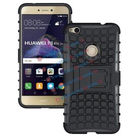 zadný kryt Huawei P9 Lite 2017 - STAND Extra odolný obal Huawei P9 Lite 2017 čierny