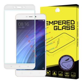 sklo / fólia Xiaomi Redmi 4A - 3D Tvrdené sklo Xiaomi Redmi 4A / 3S biele