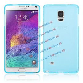 zadný kryt Kryty na mobil - Silikónový obal Samsung Galaxy Note 4 modrý