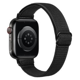 remienok na hodinky Apple Watch 8 45mm - SLIM Remienok Apple Watch Ultra 1 / 2 / 3 (49mm) / 9 / 8 / 7 (45mm) / 6 / SE / 5 / 4 (44mm) / 3 / 2 / 1 (42mm) čierny