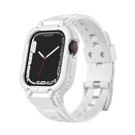 obal na hodinky, remienok na hodinky Apple Watch 6 / SE / 5 / 4 44mm / 1/2/3 42mm - GLACIER Ochranné puzdro pre Apple Watch 9 / 8 / 7 (45mm) / 6 / SE / 5 / 4 (44mm) / 1, 2, 3 (42mm) biele
