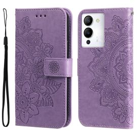 peňaženkové / vyklápacie puzdro Infinix Note 12 Pro 5G - ART MANDALA Peňaženkové puzdro Infinix Note 12 / Note 12 Pro 5G fialové