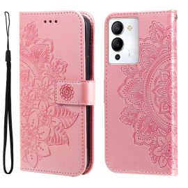 peňaženkové / vyklápacie puzdro Infinix Note 12 Pro 5G - ART MANDALA Peňaženkové puzdro Infinix Note 12 / Note 12 Pro 5G ružové