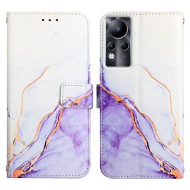 peňaženkové / vyklápacie puzdro Infinix Zero X Pro - ART MARBLE Peňaženkový kryt Infinix Zero X Pro PURPLE