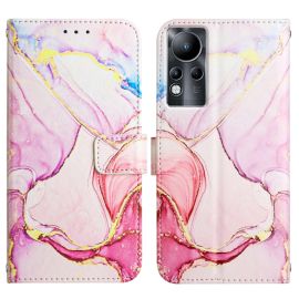 peňaženkové / vyklápacie puzdro Infinix Zero X Pro - ART MARBLE Peňaženkový kryt Infinix Zero X Pro ROSE GOLD