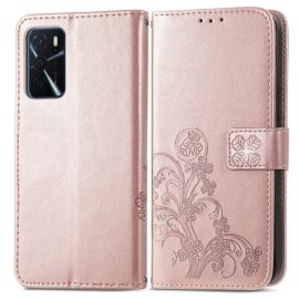 peňaženkové / vyklápacie puzdro, zaklápacie puzdro Oppo A16 / A16s - ART Peňaženkový kryt Oppo A16 / Oppo A16s FLOWERS svetloružový