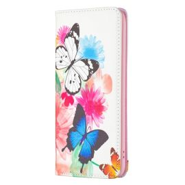 peňaženkové / vyklápacie puzdro, zaklápacie puzdro Xiaomi Redmi Note 11S 5G - ART Peňaženkový kryt Xiaomi Poco M4 Pro 5G / Redmi Note 11S 5G BUTTERFLIES
