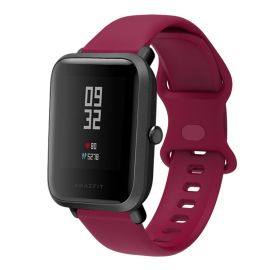 remienok na hodinky Remienky pre hodinky - šírka 20mm - BUTTERFLY Silikónový remienok Xiaomi Amazfit GTS 2 / GTS 2e / GTS 2 Mini 20mm bordový