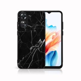 zadný kryt Oppo A38 - MY ART Ochranný kryt pre Oppo A38 BLACK MARBLE (142)