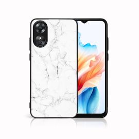 zadný kryt Oppo A38 - MY ART Ochranný kryt pre Oppo A38 WHITE MARBLE (144)