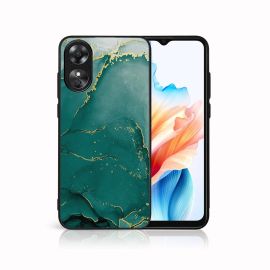 zadný kryt Oppo A38 - MY ART Ochranný kryt pre Oppo A38 GREEN MARBLE (145)