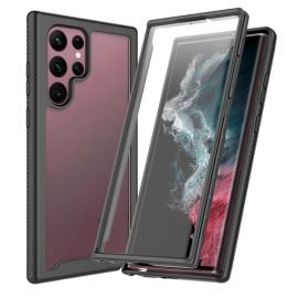 obojstranný kryt Samsung Galaxy S22 Ultra 5G - DUAL Obojstranný kryt s fóliou Samsung Galaxy S22 Ultra 5G čierny