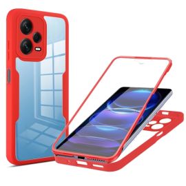 obojstranný kryt Xiaomi Redmi Note 12 Pro 5G - DUAL Obojstranný kryt s fóliou Xiaomi Redmi Note 12 Pro 5G červený