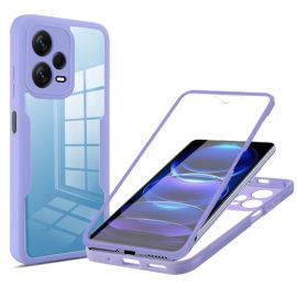 obojstranný kryt Xiaomi Redmi Note 12 Pro 5G - DUAL Obojstranný kryt s fóliou Xiaomi Redmi Note 12 Pro 5G fialový