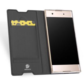 peňaženkové / vyklápacie puzdro, zaklápacie puzdro Sony - DUX Flipové puzdro Sony Xperia XA1 šedé