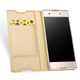 peňaženkové / vyklápacie puzdro, zaklápacie puzdro Sony Xperia XA1 - DUX Flipové puzdro Sony Xperia XA1 zlaté