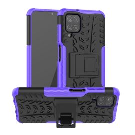 zadný kryt Samsung Galaxy M12 - STAND Extra odolný obal Samsung Galaxy A12 / M12 fialový