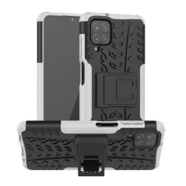 zadný kryt Samsung Galaxy M12 - STAND Extra odolný obal Samsung Galaxy A12 / M12 biely