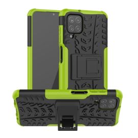 zadný kryt Samsung Galaxy M12 - STAND Extra odolný obal Samsung Galaxy A12 / M12 zelený