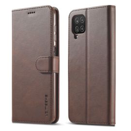 peňaženkové / vyklápacie puzdro Samsung Galaxy A12 - IMEEKE Peňaženkový kryt Samsung Galaxy A12 / M12 tmavohnedý