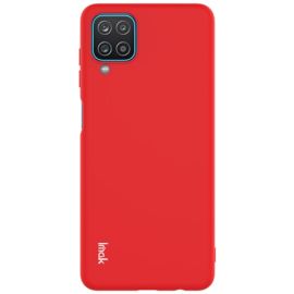 zadný kryt Samsung Galaxy A12 - IMAK RUBBER Gumený kryt Samsung Galaxy A12 / M12 červený