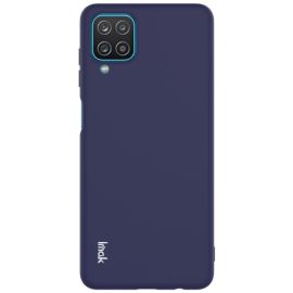 zadný kryt Samsung Galaxy A12 - IMAK RUBBER Gumený kryt Samsung Galaxy A12 / M12 tmavomodrý