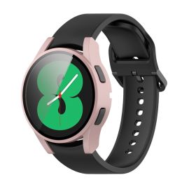 sklo / fólia Samsung Galaxy Watch 4 44mm - Ochranný kryt s tvrdeným sklom pre Samsung Galaxy Watch 4 44mm ružový