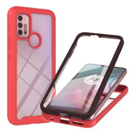 obojstranný kryt Motorola Moto G20 - DUAL Obojstranný kryt s fóliou Motorola Moto G10 / G20 / G30 červený