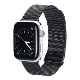 remienok na hodinky Apple Watch SE / SE 2022 / SE 2023 (44mm) - DUX MILANESE Kovový remienok pre Apple Watch SE / SE 2022 / SE 2023 / SE 2025 (44mm) čierny