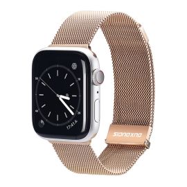 remienok na hodinky Apple Watch SE / SE 2022 / SE 2023 (44mm) - DUX MILANESE Kovový remienok pre Apple Watch SE / SE 2022 / SE 2023 / SE 2025 (44mm) zlatý