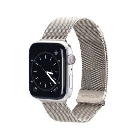 remienok na hodinky Apple Watch SE / SE 2022 / SE 2023 (44mm) - DUX MILANESE Kovový remienok pre Apple Watch SE / SE 2022 / SE 2023 / SE 2025 (44mm) STARLIGHT