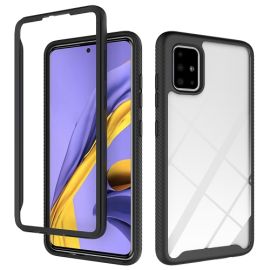 obojstranný kryt Kryty na mobil - DUAL odolný kryt Samsung Galaxy A51 čierny