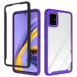 obojstranný kryt Kryty na mobil - DUAL odolný kryt Samsung Galaxy A51 fialový