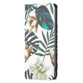 peňaženkové / vyklápacie puzdro, zaklápacie puzdro Xiaomi Redmi Note 11S 5G - ART Peňaženkový kryt Xiaomi Poco M4 Pro 5G / Redmi Note 11S 5G GREEN LEAVES