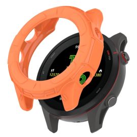 obal na hodinky Garmin Forerunner 955 - TPU HALF COVER Obal pre Garmin Forerunner 955 oranžový