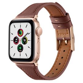 remienok na hodinky Apple Watch SE / SE 2022 / SE 2023 (40mm) - LEATHER Kožený remienok pre Apple Watch SE / SE 2022 / SE 2023 (40mm) hnedý